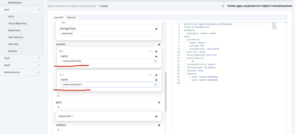 VM Subnets